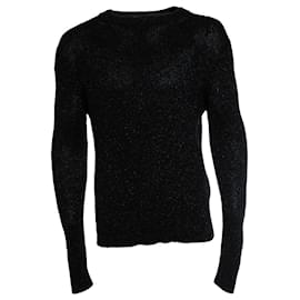 Maglione nero in lurex Saint Laurent, 2019