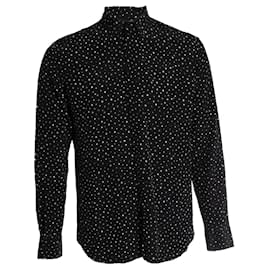 Camicia con schizzi di vernice nera e bianca Saint Laurent 2019