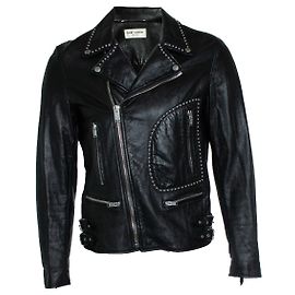 Giacca in pelle con frange Saint Laurent, 2015