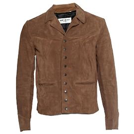 Saint Laurent, Wildleder-Westernjacke in Cognac 2019