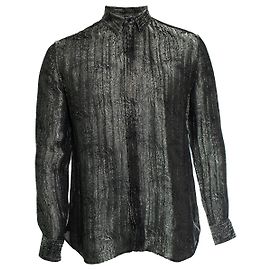 Camicia floreale in jacquard tessuto Saint Laurent 2018