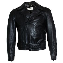 Saint Laurent, biker in pelle nera FW14