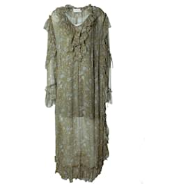 Robe maxi imprimée florale verte Riffle de Zimmermann