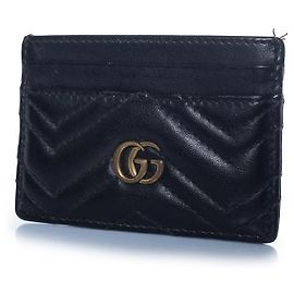Gucci, portacarte GG Marmont in nero