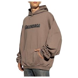 Balenciaga Sudadera con Logo Destrozado