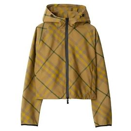 Burberry Veste courte à carreaux légère