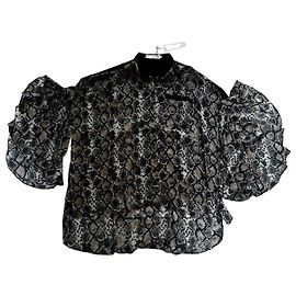 Blusa Anne Fontaine stampa serpente maniche a campana