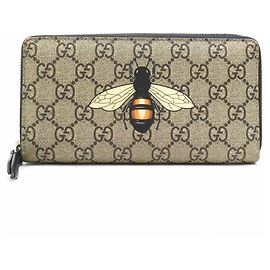 Gucci Men's Long Wallet in Beige Brown