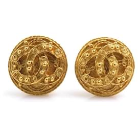 Orecchini a clip dorati Chanel