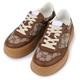 Sneakers in tela e pelle GG - Gucci