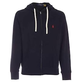 Ralph Lauren Kapuzensweatshirt mit Reißverschluss und Pony-Logo-Stickerei