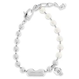 Alexander Mcqueen Perlenarmband mit Totenkopf