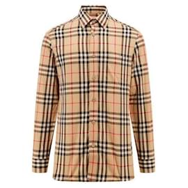 camicia di cotone a quadri - Burberry