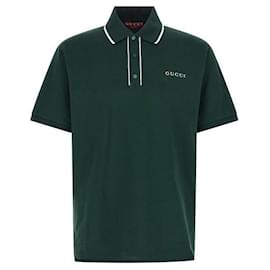 Polo de Piquet de Algodão Bordado XJHHO - Gucci