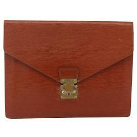 Louis Vuitton Porte-Documents Senateur Epi Leather