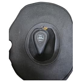 Cappello western in lana nera - Autre Marque