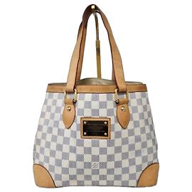 Borsa a Spalla Louis Vuitton Damier Azur Hampstead PM Marrone/Beige