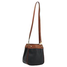 Borsa a Spalla in Pelle PVC Nera e Oro Auth bs34534 di BOTTEGA VENETA