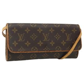LOUIS VUITTON Pochette Twin GM Monogram Borsa a Spalla M51852 LV Auth bs34626