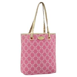 CELINE Paris Macadam Canvas Tote Bag Denim Rosa Gold Auth 177444A - Céline
