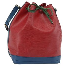 LOUIS VUITTON Epi Noe Shoulder Bag Tricolor Red Blue M44084 LV Auth ep14220