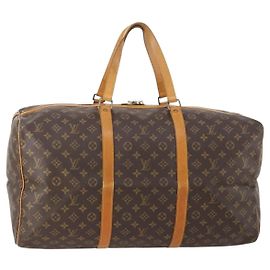 LOUIS VUITTON Borsa Boston Sac Souple 55 Monogram M41622 LV Auth YKZ1262