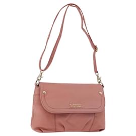 Borsa a spalla in pelle Burberry Blue Label rosa oro Auth 175055A