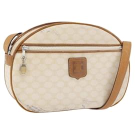 Céline Borsa a Spalla in Tela Macadam CELINE PVC Bianca Auth 176818