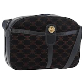 Borsa a Spalla in Tela Macadam Medallion CELINE Nero Oro Auth 176882 - Céline