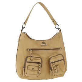 Borsa a spalla in pelle beige BURBERRY Blue Label Auth ep14455