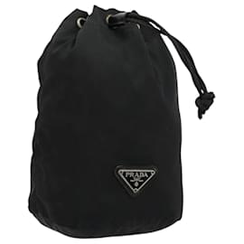 Pochette PRADA in nylon nero argento autentica bs34472