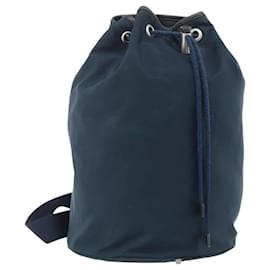 PRADA Borsa a Spalla in Nylon Blu Navy Argento Autentica bs34671