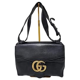 Borsa a Spalla Grande Marmont Double G Gucci Nera