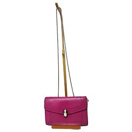 Autre Marque BORSA CROSSBODY SERPENTI SMALL FOREVER IN PELLE DI TELECINO ROSA BULGARI