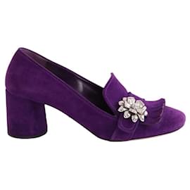 Violette Absätze - Prada