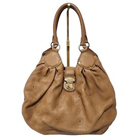 LOUIS VUITTON Bolsa Hobo Mahina L Marrón