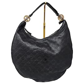 GUCCI Borsa Hobo Grande Twins in Pelle Guccissima Nera