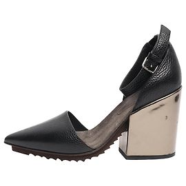 Brunello Cucinelli Schwarze Leder-Pumps mit spitzer Zehenpartie - Größe EU 38