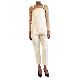 Brunello Cucinelli Peto de denim blanco - talla XS