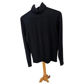 Chanel Herren Wollpullover schwarz