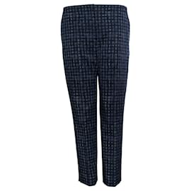 Pantaloni stampati a quadri grafici Prada
