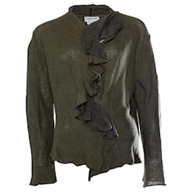 Grüner Rüschencardigan von Dries van Noten - Dries Van Noten