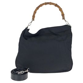 Borsa Gucci Bamboo 2way in nylon/pelle