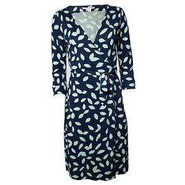 Diane Von Furstenberg, Wickelkleid in Blau und Grün