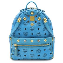 MCM Dual Stark Rucksack PVC/Leder Blau