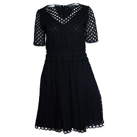 Carven, vestido mini con patrón de encaje