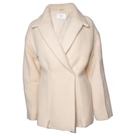 The Row, Chaqueta de lana beige Azzedina con cierre oculto - The row