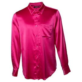 Autre Marque Camicia in satin Sander fucsia di Sies Marjan