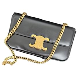 Bolsa Celine Triomphe Cuero Negro - Céline