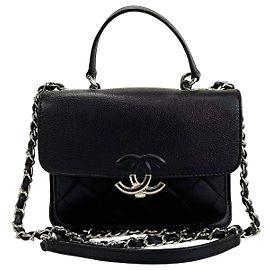 Chanel Vintage Box Flap in pelle trapuntata medium